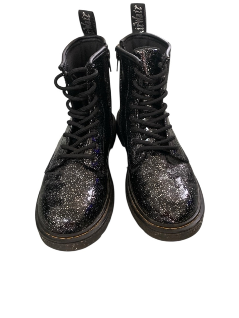 Dr. Martens Black Glitter (1460) Lace-Up Combat Boots